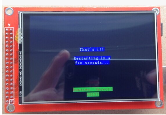 3.5 inch TFTLCD for Arduino 2560 - top